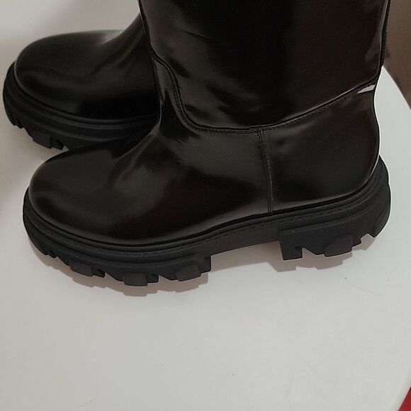 Gia Borghini Black Combat Boots - Picture 9 of 16